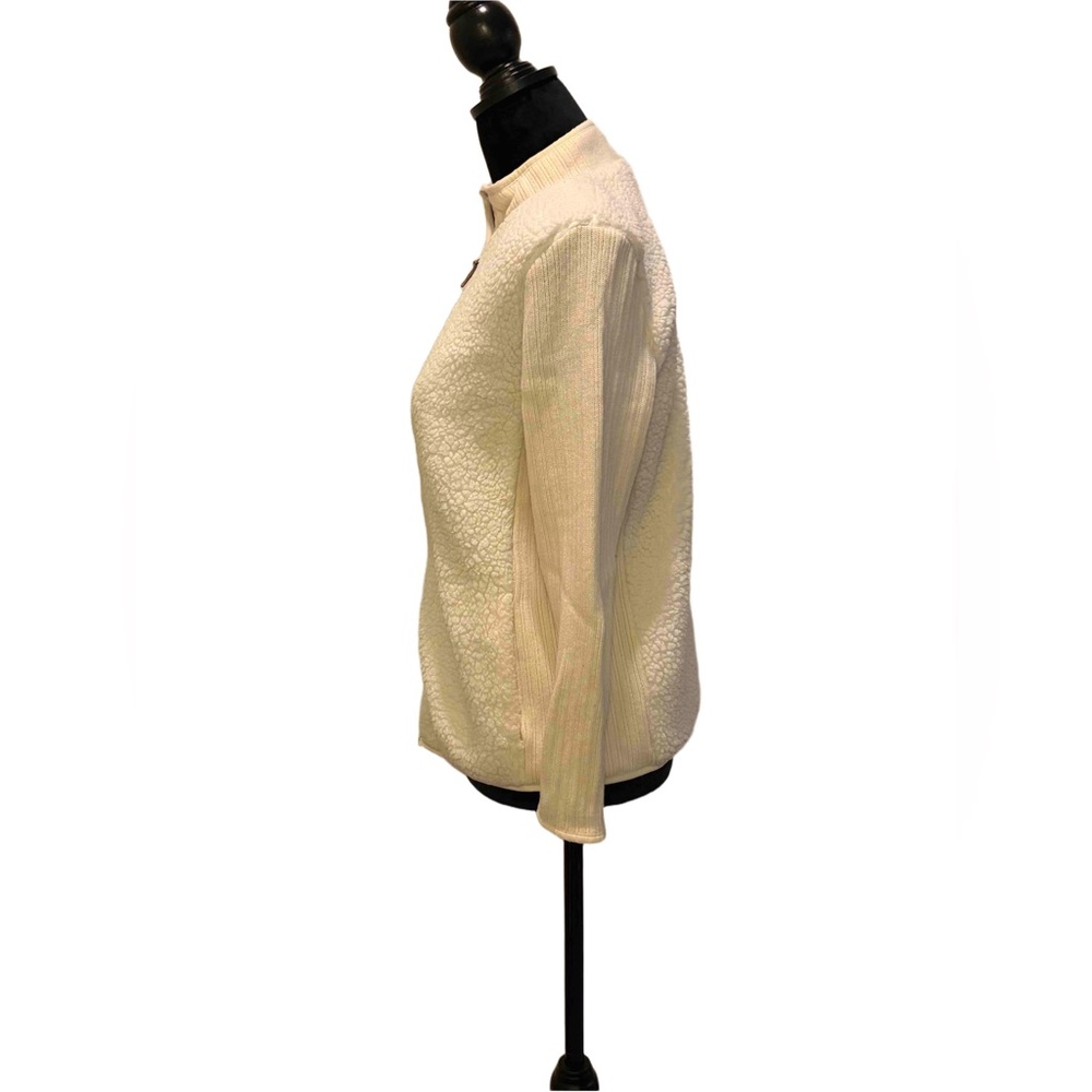 Talbots Cream Teddy Jacket - Picture 4 of 5